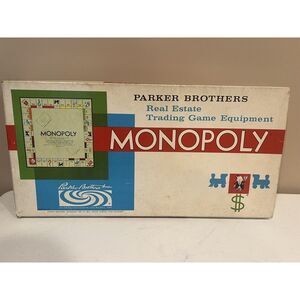 Vintage Parker Brothers Monopoly Board Game - 1961 Edition